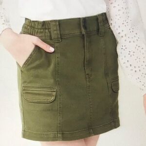 Olive Green Women's Skirt